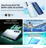 realme P4 Lite 5G (Mosaic Blue, 128 GB) (4 GB RAM) - Image 2