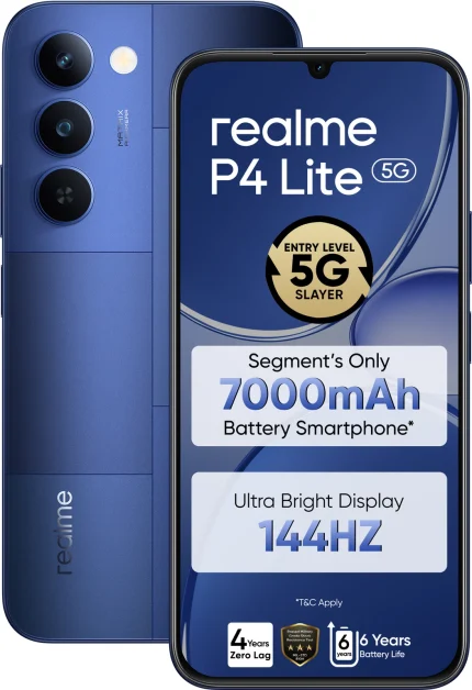 realme P4 Lite 5G (Mosaic Blue, 128 GB) (4 GB RAM)