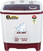 MarQ by Flipkart 6 kg 5 Star Rating Innowash Range Semi Automatic Top Load White, Maroon (MQSA605NNNDM / MQSA60H5W)